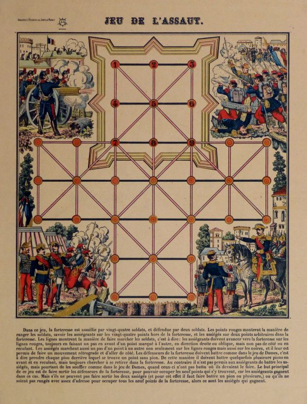 French Lithograph- Empire Game, Circa 1870-main-10649M