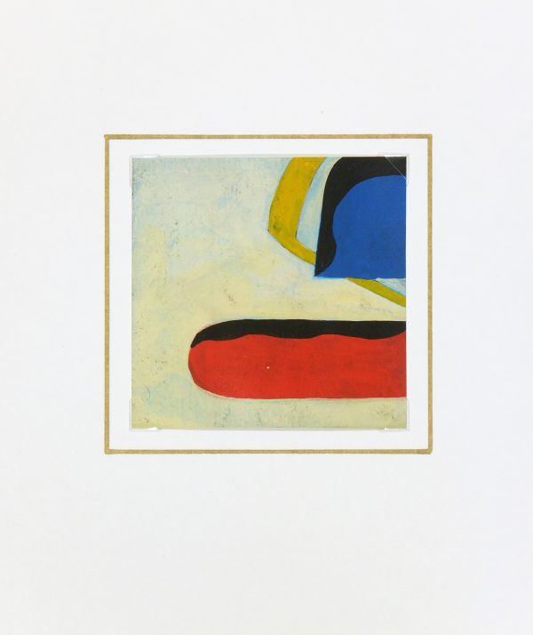 Abstract Oil Painting, Circa 1940-matted-5219MG