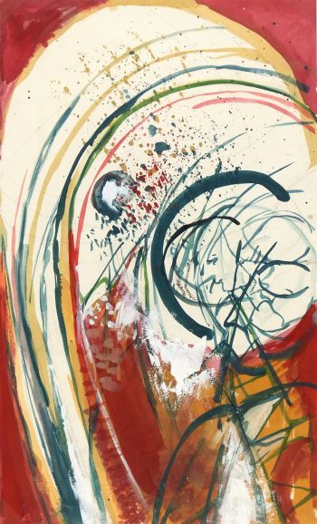 Abstract Watercolor - Rainbow, Circa 1970-main-5939G