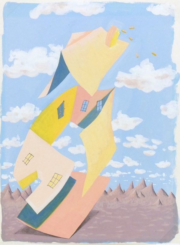 Abstract Acrylic - After Survage, Circa 1950-main-5947G