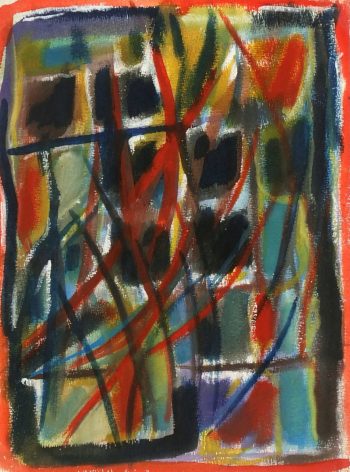 Modern Acrylic Abstract, Circa 1975-main-5952G