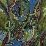 Abstract Ink & Gouache - Hands, 1990-main-5955G