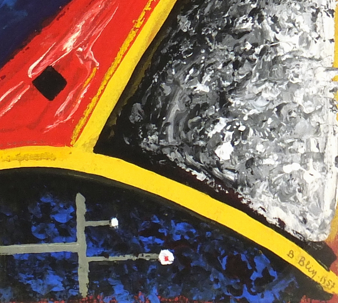Abstract Acrylic - Visage, 1957-detail 2-5956G