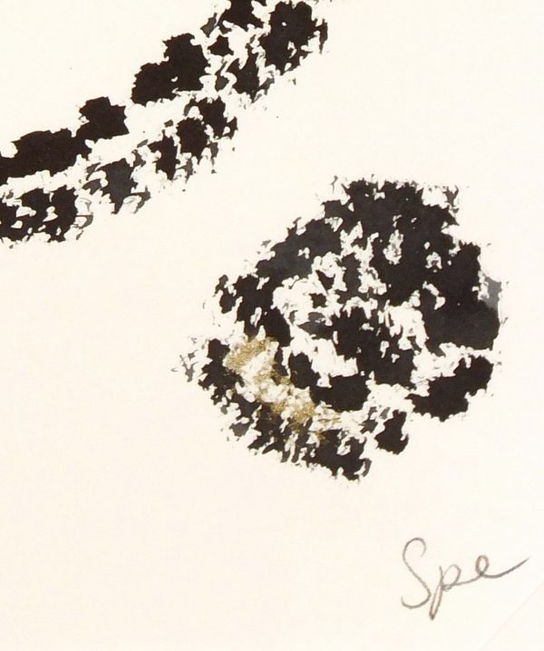 Abstract Acrylic - Black & Gold, 2011-detail 2-6088G