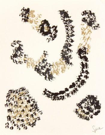 Abstract Acrylic - Black & Gold, 2011-main-6088G
