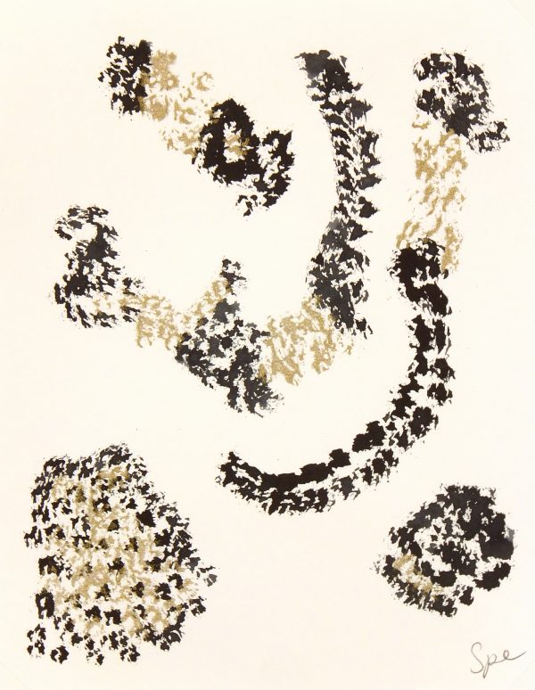 Abstract Acrylic - Black & Gold, 2011-main-6088G