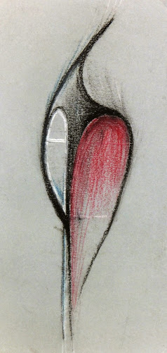 Abstract Drawing - Modern Shape, Circa 1960-main-6363G
