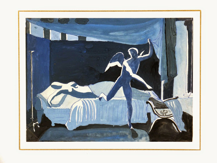 Modern Watercolor - Angelic Presence-matted-7534G