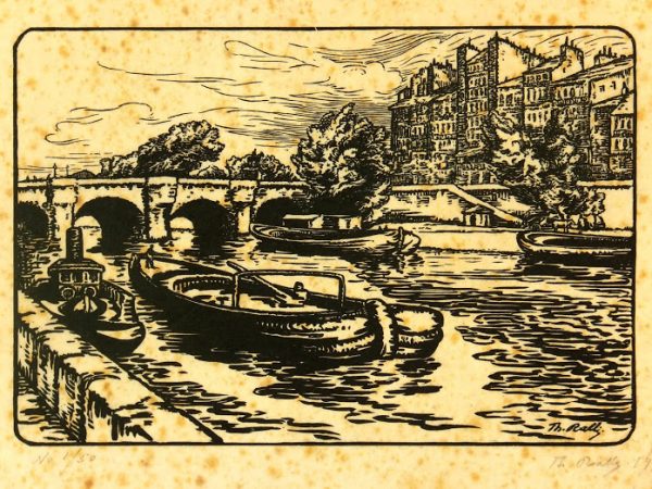 Woodcut - On the River, 1922-main-7538G