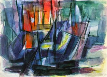 xWatercolor Abstract - Sunset-main-7541G
