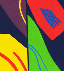 Abstract Print - Chromatic-detail-7545G