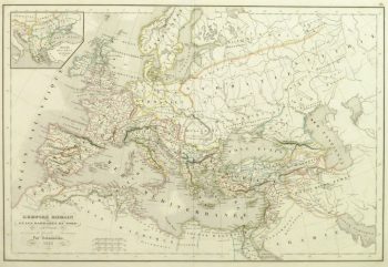 Roman Empire Map, 1845-main-9404K