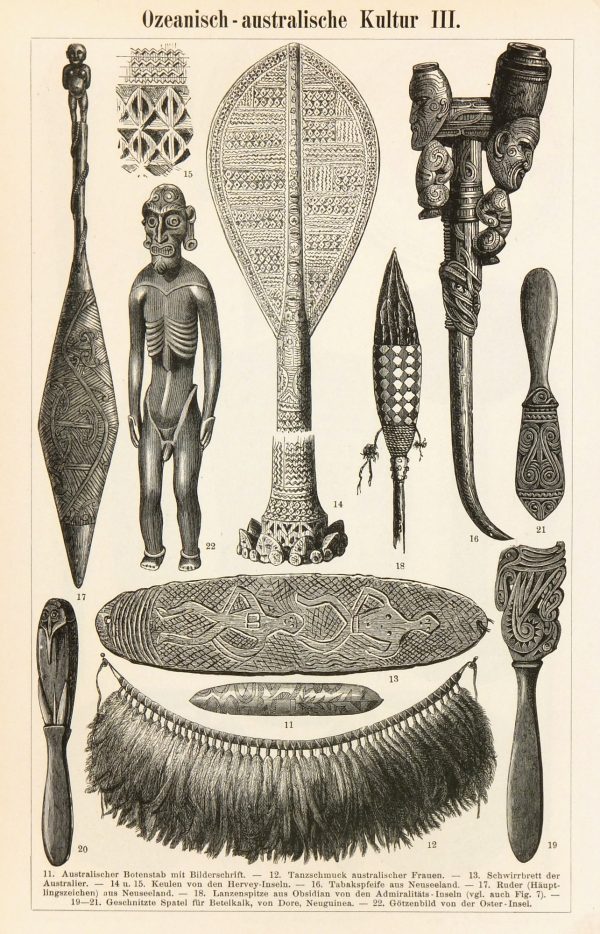 Pacific Islander Culture Print, Circa 1880-main-7423K