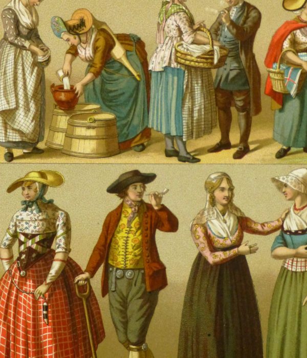 Clothing of Galicia Holland Print, 1885-detail-8175K