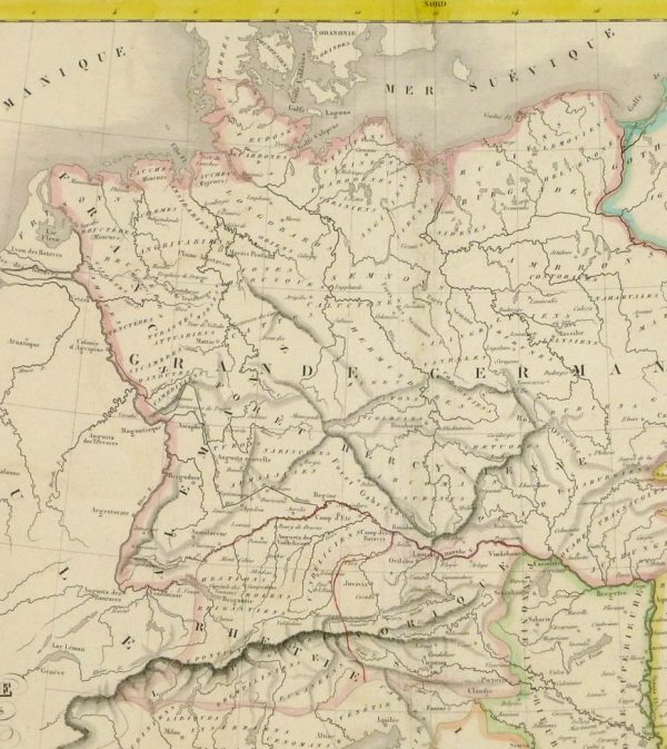 Ancient Germany Map, 1838-detail-8187K