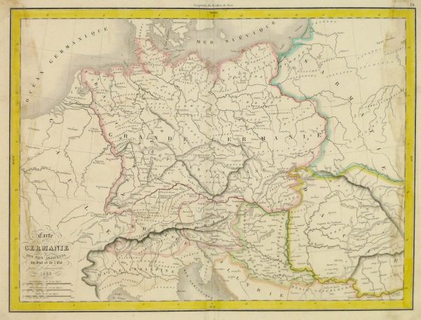 Ancient Germany Map, 1838-main-8187K