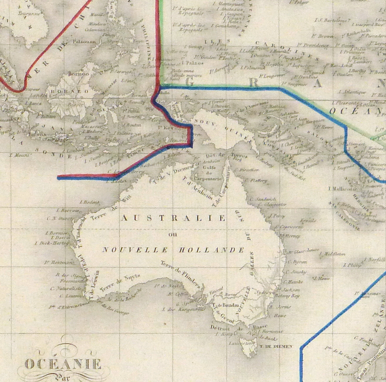 Pacific Ocean Map, 1842-detail 2-8829K