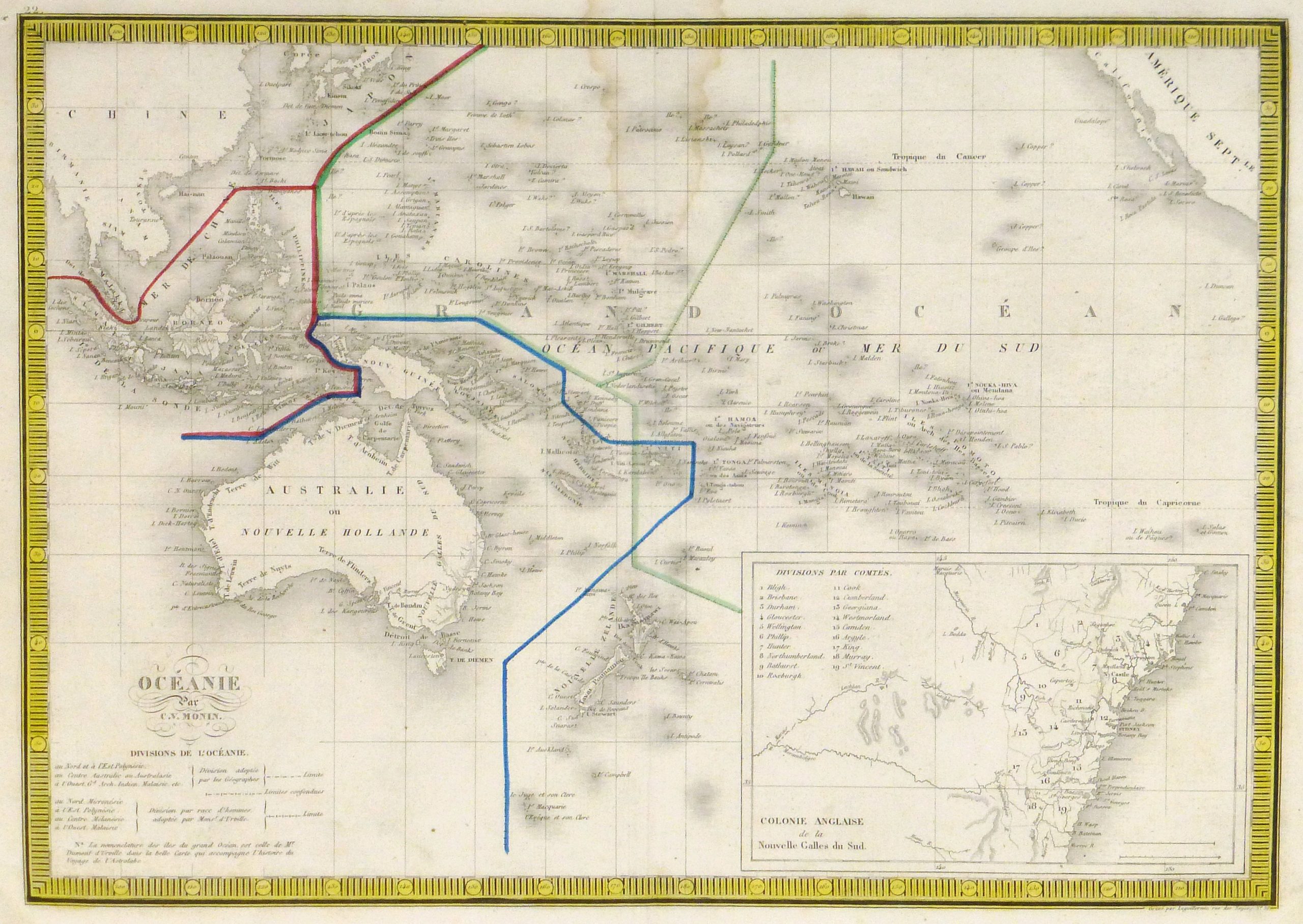 Pacific Ocean Map, 1842-main-8829K