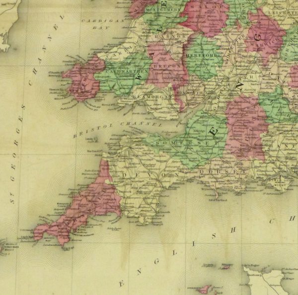 England & Wales Map, 1868-detail 2-9359K