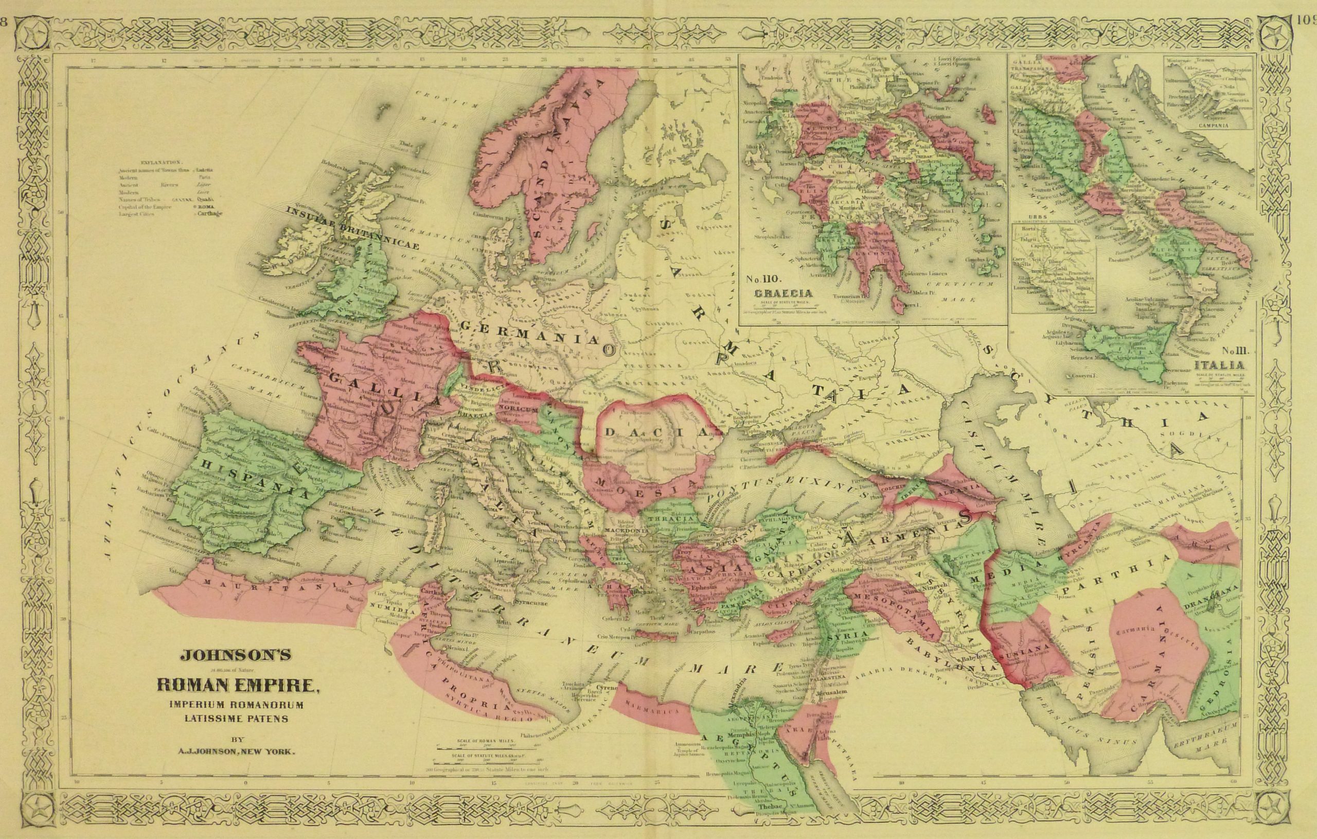 Roman Empire Map, 1868-main-9361K