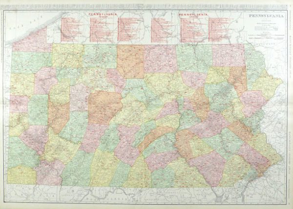 Pennsylvania Railroads Map, 1906-main-9460K