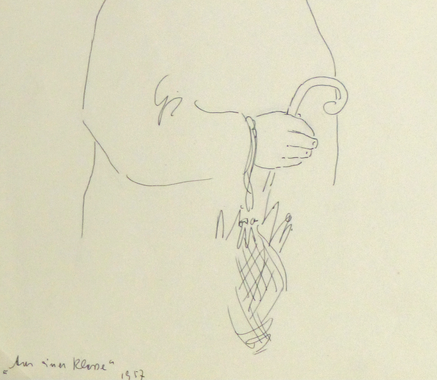 Pen & Ink Drawing - The Ladies, 1957 - Image 3
