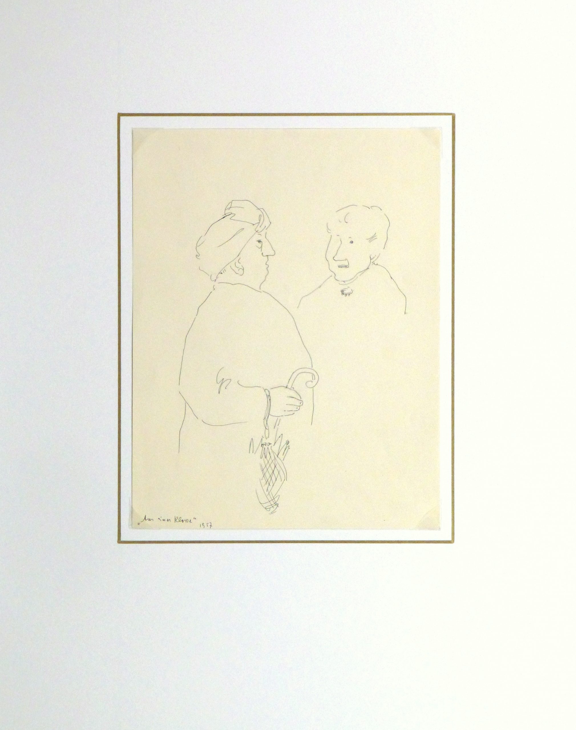 Pen & Ink Drawing - The Ladies, 1957 - Image 4