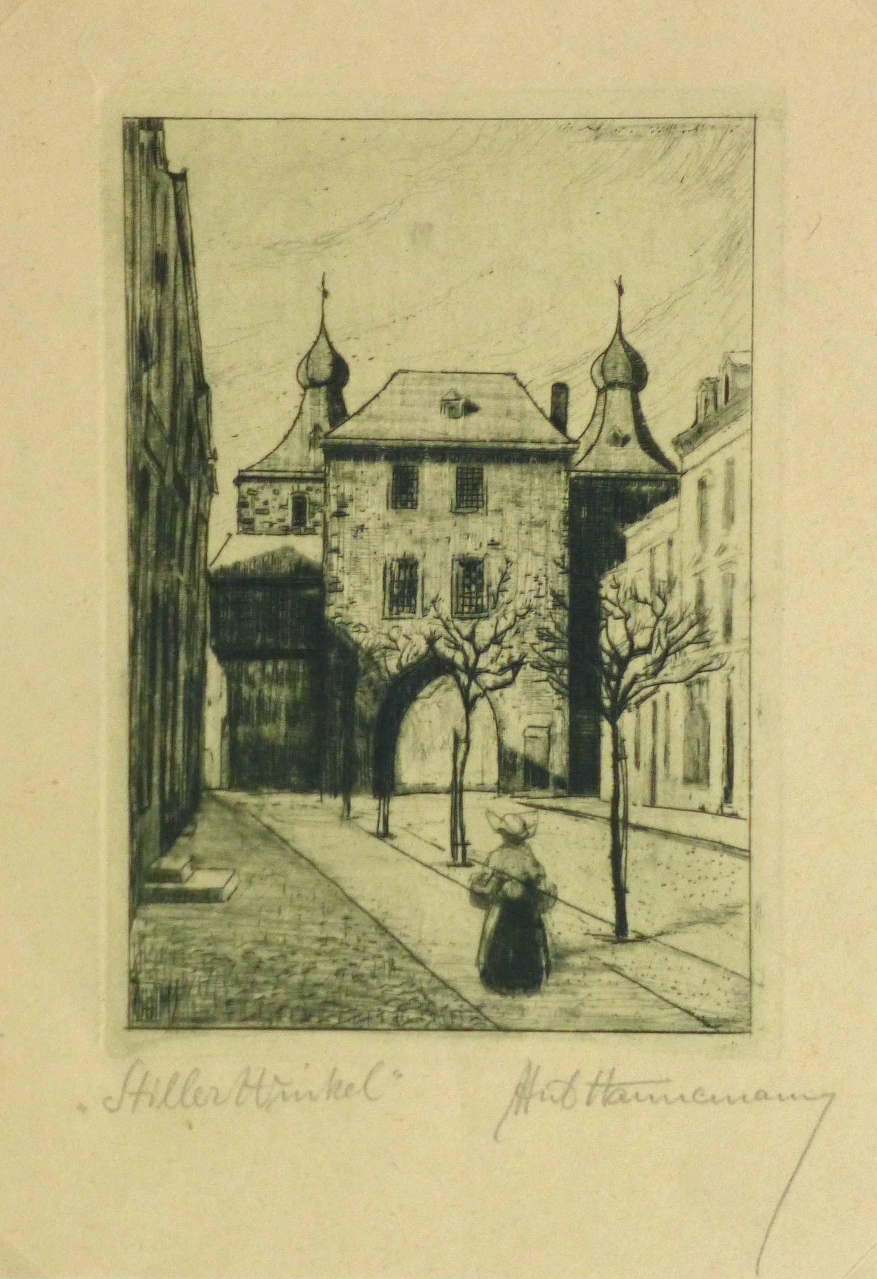 Etching - Afternoon Errands, Circa 1930-main-10760M
