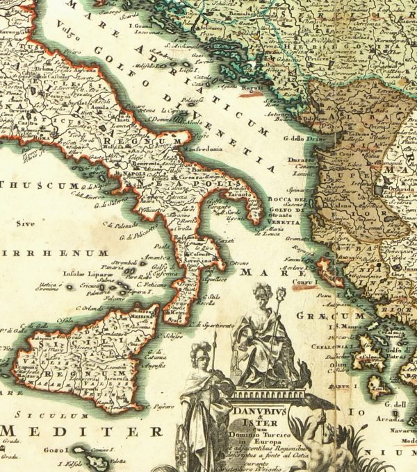 Map of Italy to Greece, 1724-detail-7269K