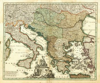 Map of Italy to Greece, 1724-main-7269K
