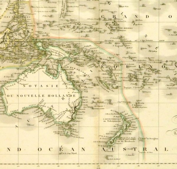 Australia & Polynesia Map, 1838-deatil-8076k