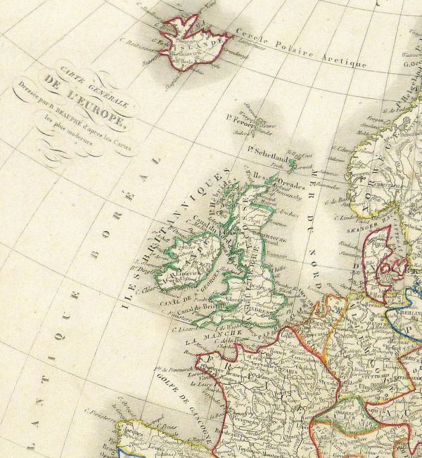 Europe Map, 1842-detail 2-8825K