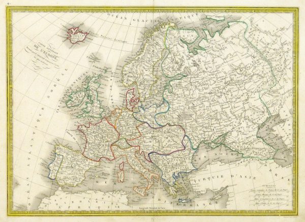 Europe Map, 1842-main-8825K