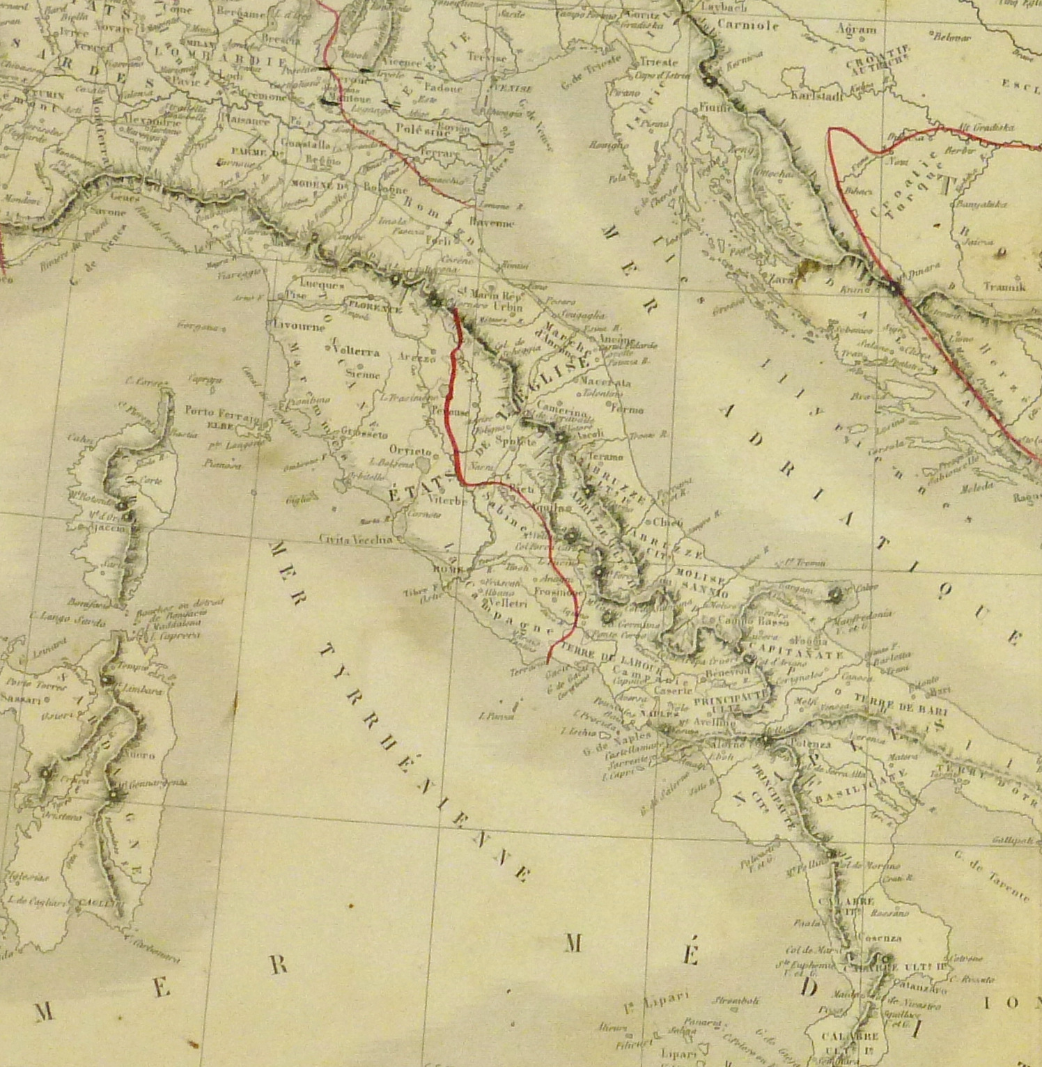 Southern Europe Map, 1884-detail 2-9374K