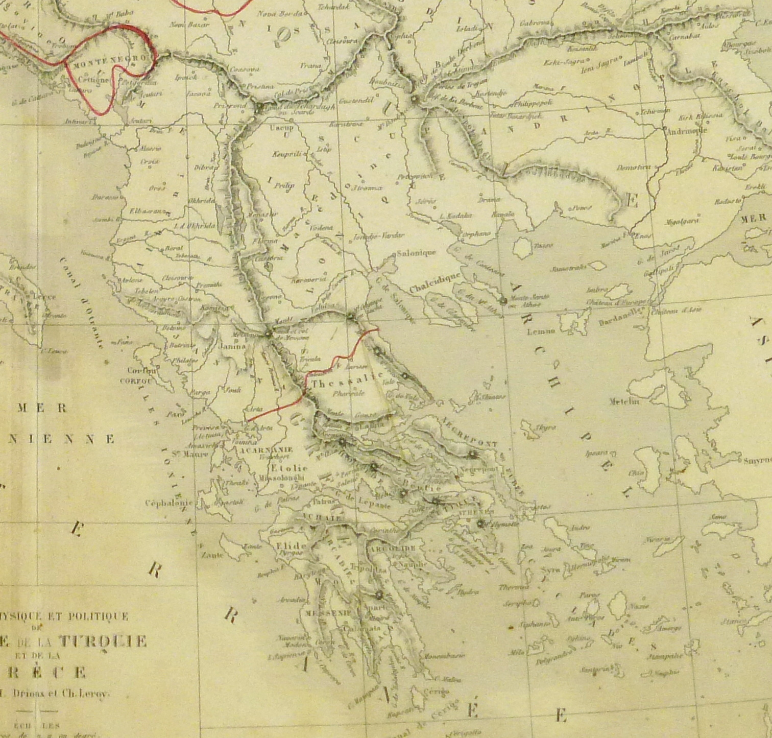 Southern Europe Map, 1884-detail-9374K