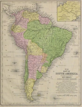 South America Map, 1860-main-9477K