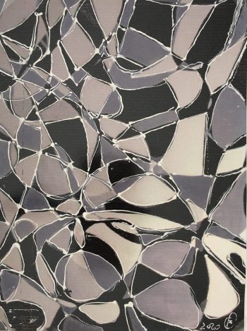 Abstract Modern "Vitrales" - Signed F, 2020