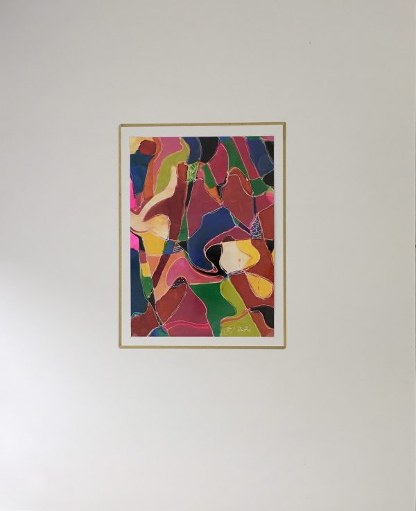 Abstract Modern "Vitrales" - Signed F, 2020 - Image 2