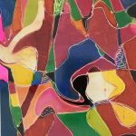 Abstract Modern "Vitrales" - Signed F, 2020