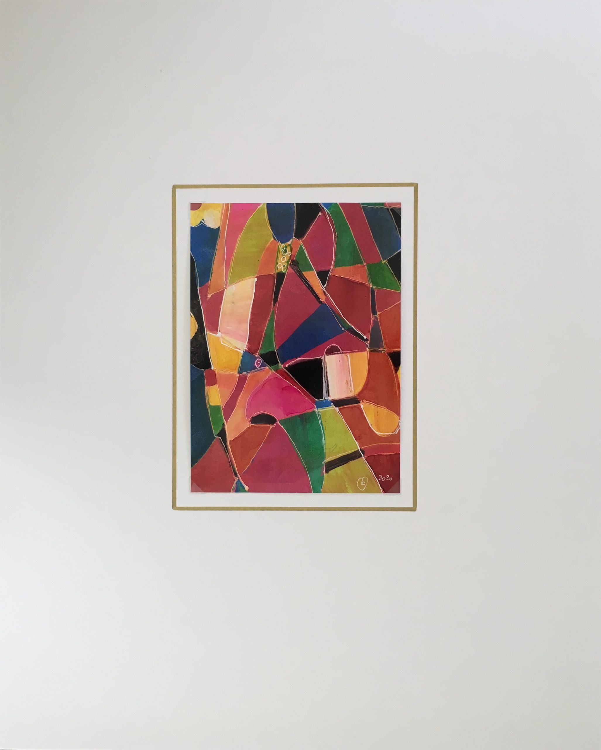 Abstract Modern "Vitrales" - Signed F, 2020 - Image 2