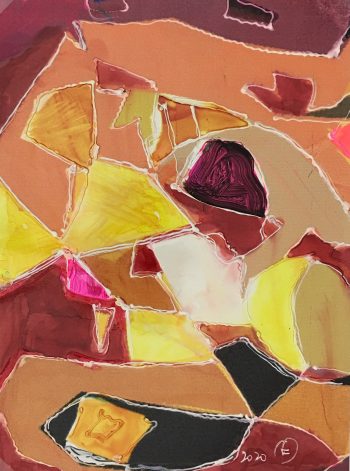 Abstract Modern "Vitrales" - Signed F, 2020