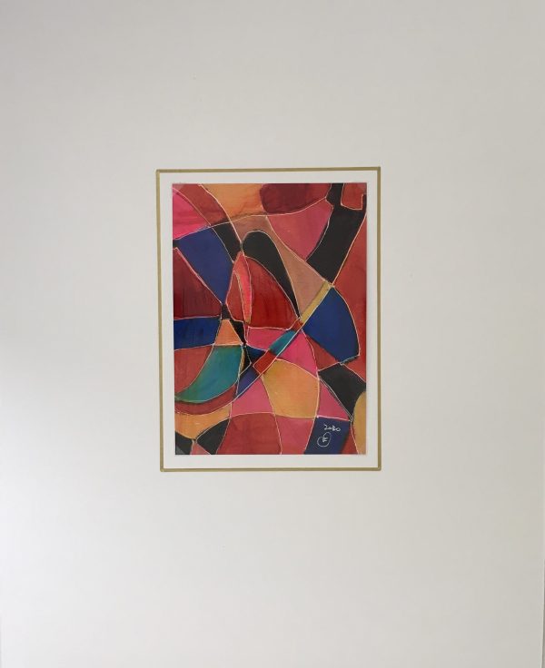Abstract Modern "Vitrales" - Signed F, 2020 - Image 2