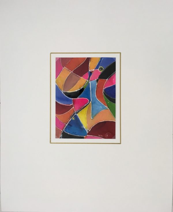 Abstract Modern "Vitrales" - Signed F, 2020 - Image 2