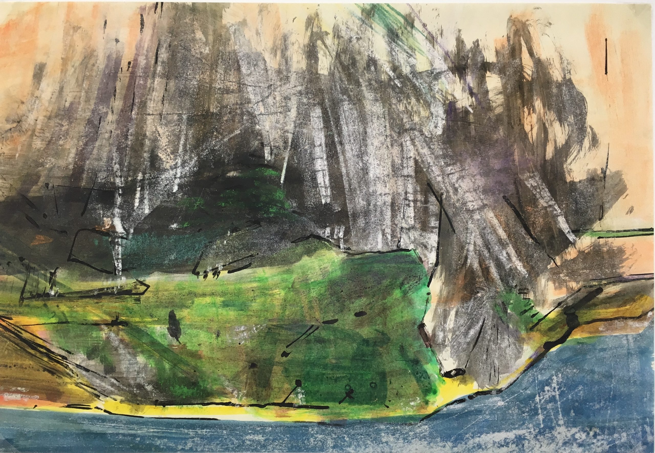 England South Coast, Modern Landscape - Robert Kitts, c.1950