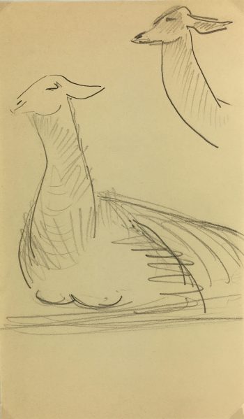 Animals Original Art - Llamas, French, 2000s