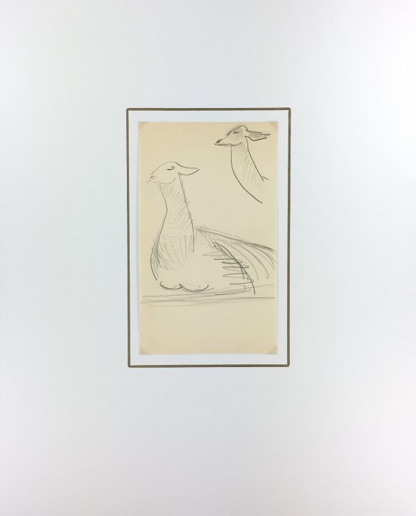 Animals Original Art - Llamas, French, 2000s