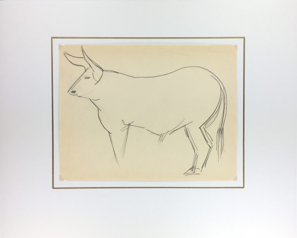 Animals Original Art - Bulls, French, 2000s