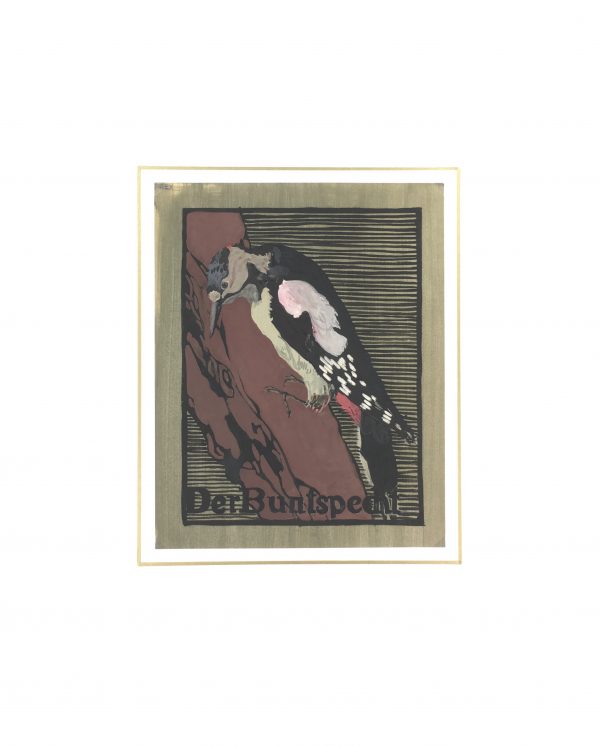 Animals Original Art - Woodpecker, Frey, c.1920