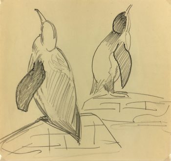 Animals Original Art - Penguins, Zoo de Vincennes, 1995