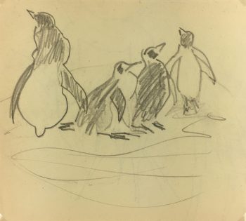 Animals Original Art - Penguins, Zoo de Vincennes, 1995